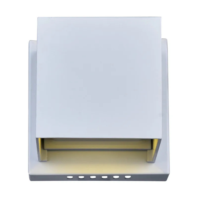 Lilliana Square White Wall Sconce Integrated LED Fixture — Modern Lights LED Wall Lights 10.0W 