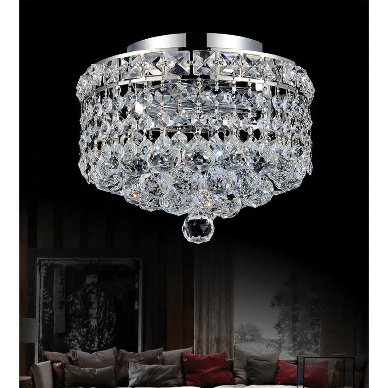 Luminous 2 Light Chrome Flush Mount Ceiling Fixture — Modern Lights LED Ceiling Lights 60.0W 