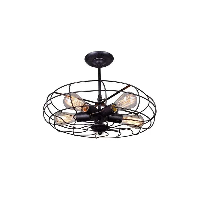 Pamela 5 Light Rust Flush Mount — Modern Lights LED Ceiling Lights 60.0W 