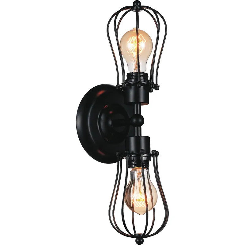 Tomaso 2 Light Black Wall Sconce — Modern Lights LED Wall Lights 60.0W 