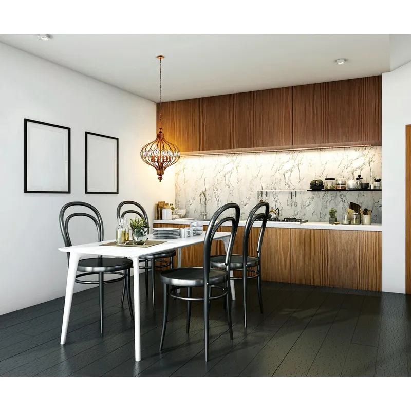 Altair 6 Light Bronze Chandelier — Modern Lights LED Pendant Lights 60.0W 
