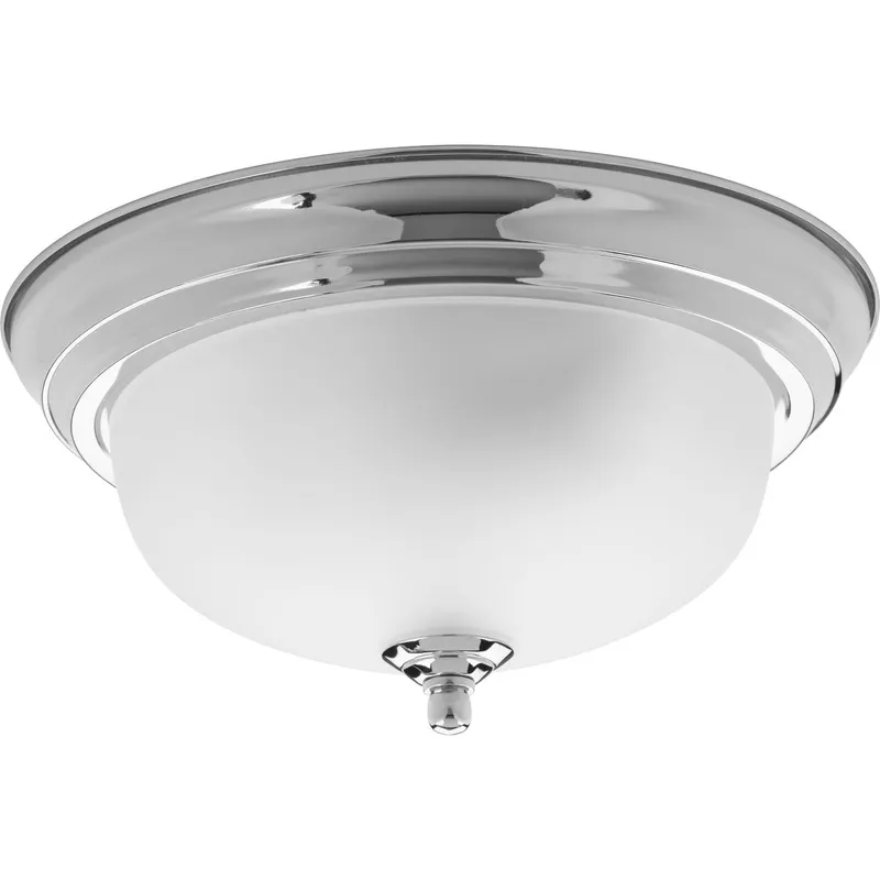 One-Light Dome Glass 11-3/8" Close-to-Ceiling — Progress Lighting LED Post Top Lights  