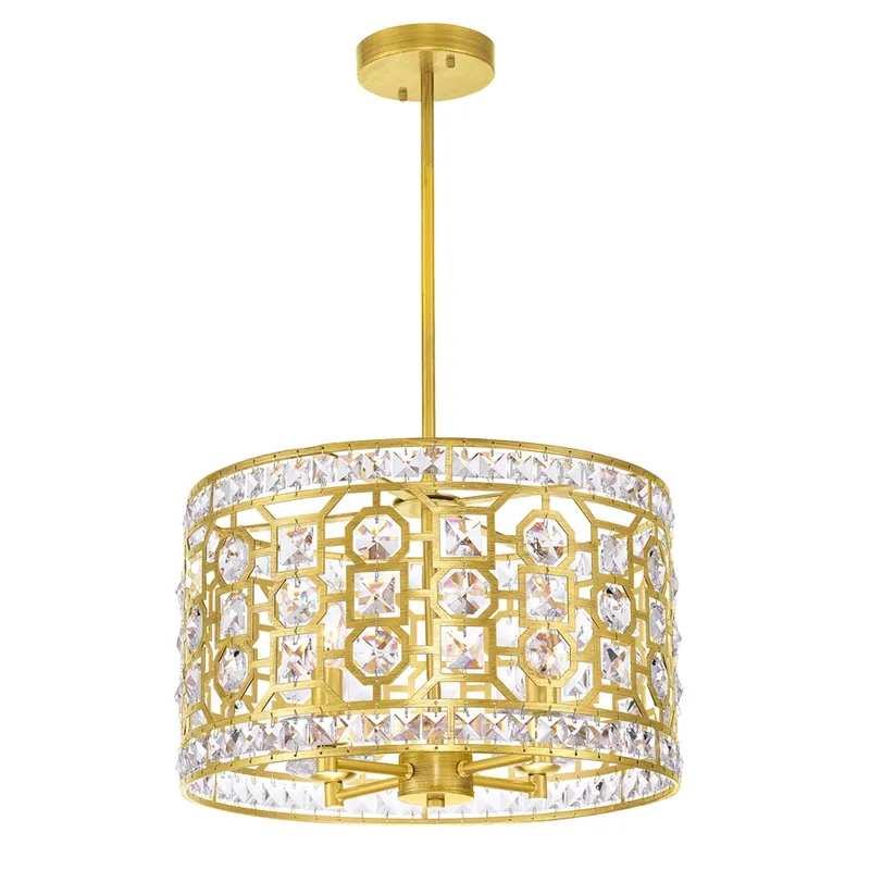 Belinda 4 Light Champagne Chandelier — Modern Lights LED Pendant Lights 60.0W 