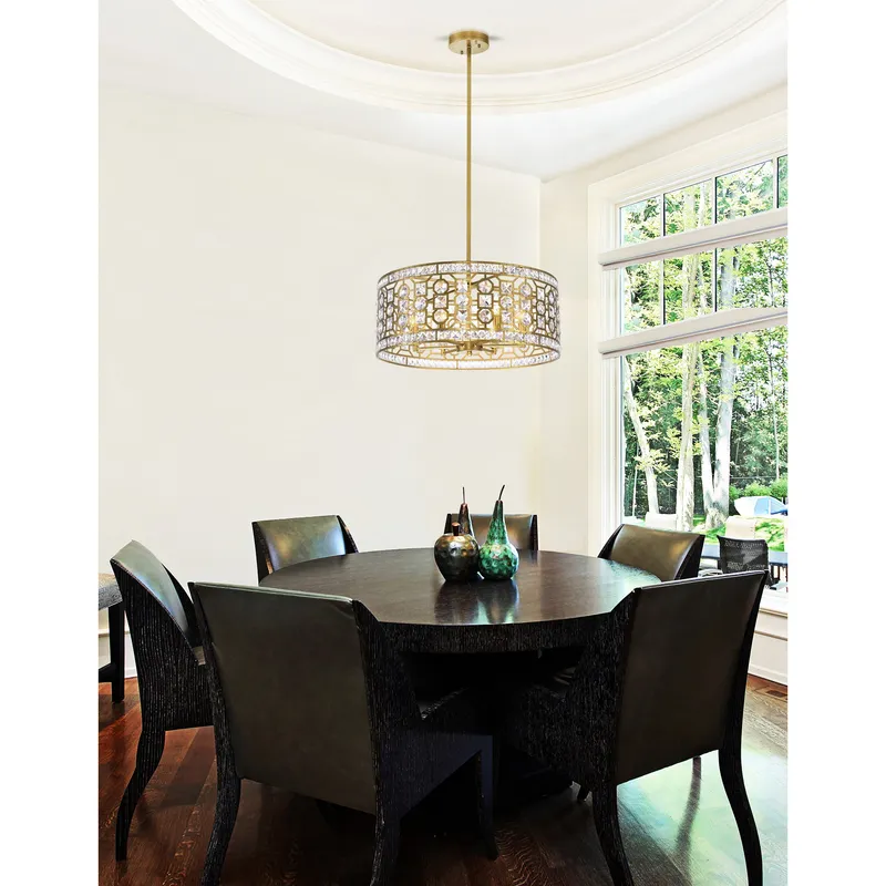 Belinda 6 Light Champagne Chandelier — Modern Lights LED Pendant Lights 60.0W 