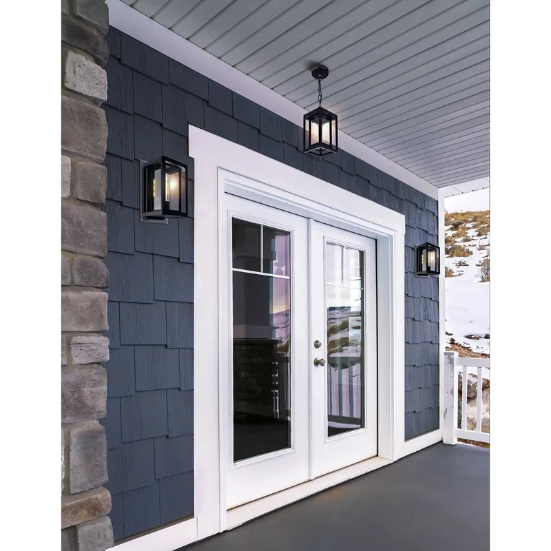 Mulvane 1 Light Black Outdoor Pendant — Modern Lights LED Pendant Lights 60.0W 