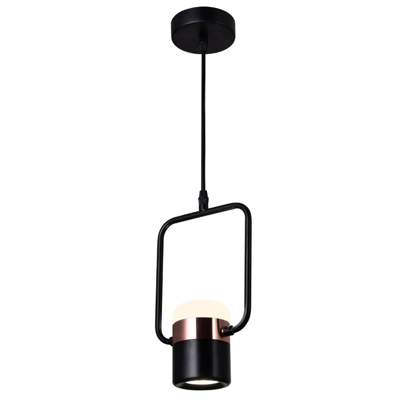 Moxie 1 Light LED Mini Pendant in Black Finish — Modern Lights LED Pendant Lights 6.0W 
