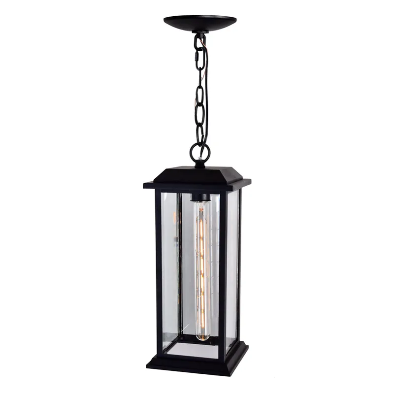 Blackbridge 1 Light Black Outdoor Pendant — Modern Lights LED Pendant Lights 60.0W 