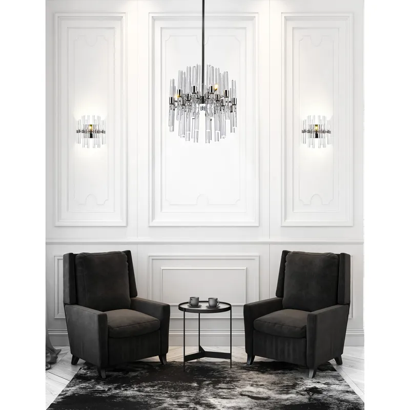 Miroir 6 Light Nickel Mini Pendant with Polished Finish — Modern Lights LED Pendant Lights 40.0W 