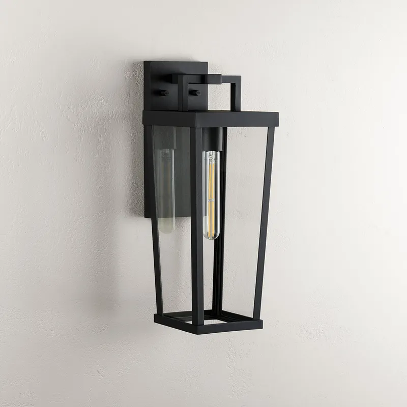 Tryon Collection One-Light Medium Black New Traditional Outdoor Wall Lantern — Progress Lighting LED Wall Lights  