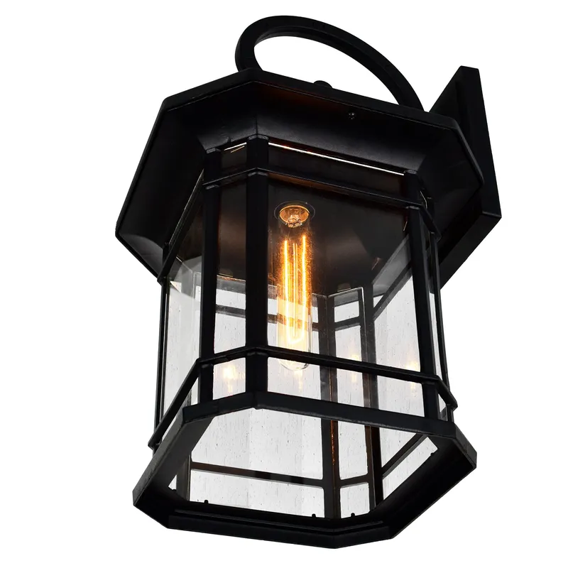 Blackburn 1 Light Black Outdoor Wall Light — Modern Lights LED Wall Lights 60.0W 