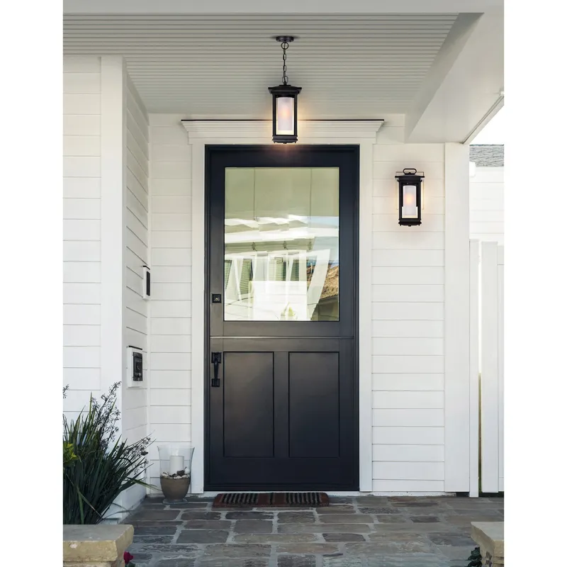 Granville 1 Light Black Outdoor Hanging Light — Modern Lights LED Pendant Lights 60.0W 