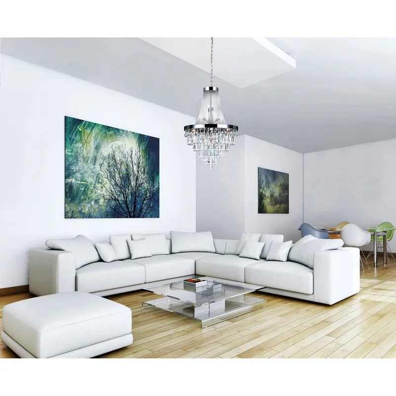 Vast 17 Light Chrome Chandelier — Modern Lights LED Pendant Lights 60.0W 