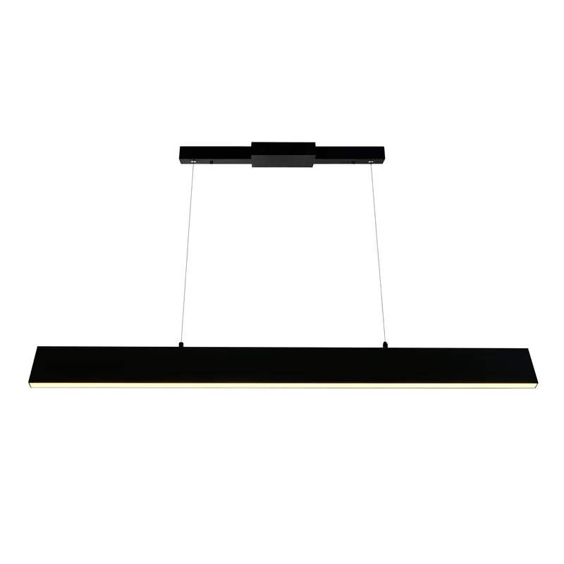 Krista 6 Light 36 Inch Integrated LED Black Chandelier — Modern Lights LED Pendant Lights 20.0W 