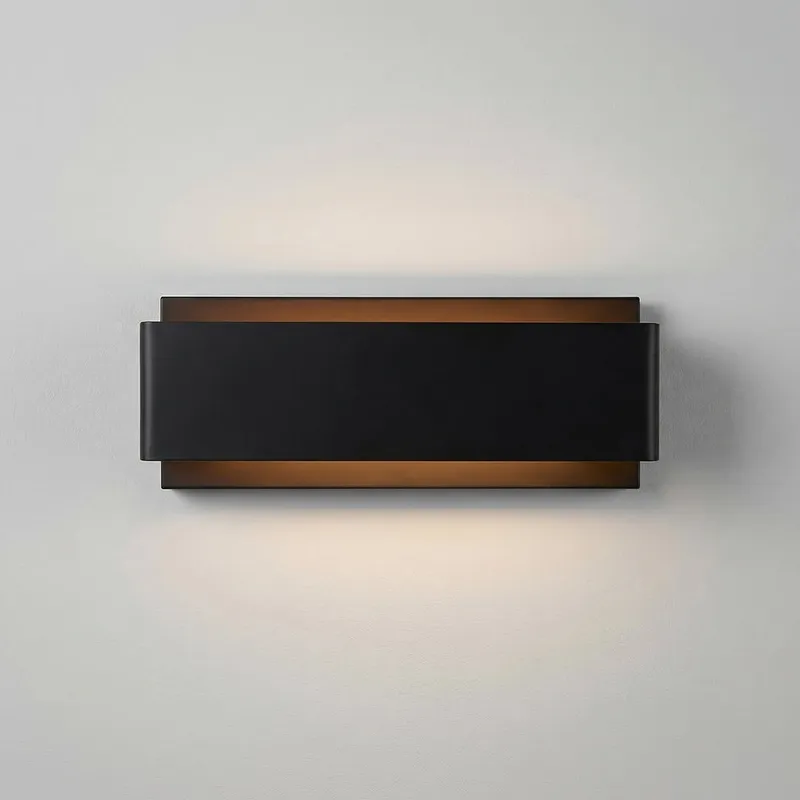 Lilliana 12in Black Vanity Light Integrated LED Fixture — Modern Lights LED Wall Lights 10.0W 