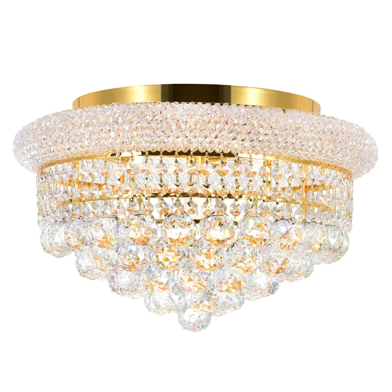 Empire 5 Light Gold Flush Mount Ceiling Fixture — Modern Lights LED Ceiling Lights 60.0W 