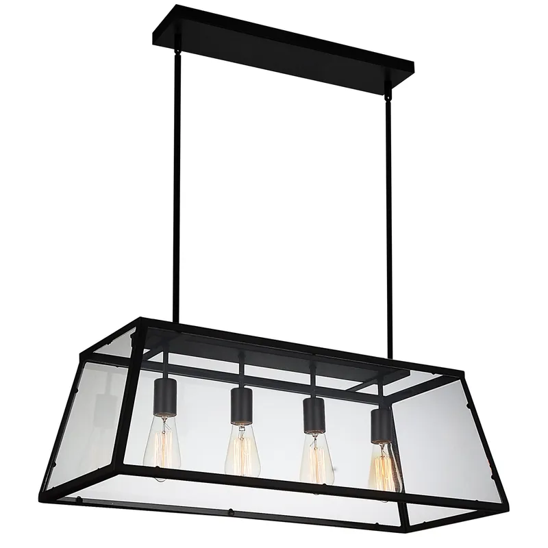 Alyson 4 Light Black Chandelier — Modern Lights LED Pendant Lights 60.0W 