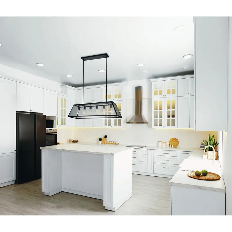 Alyson 6 Light Black Chandelier — Modern Lights LED Pendant Lights 60.0W 
