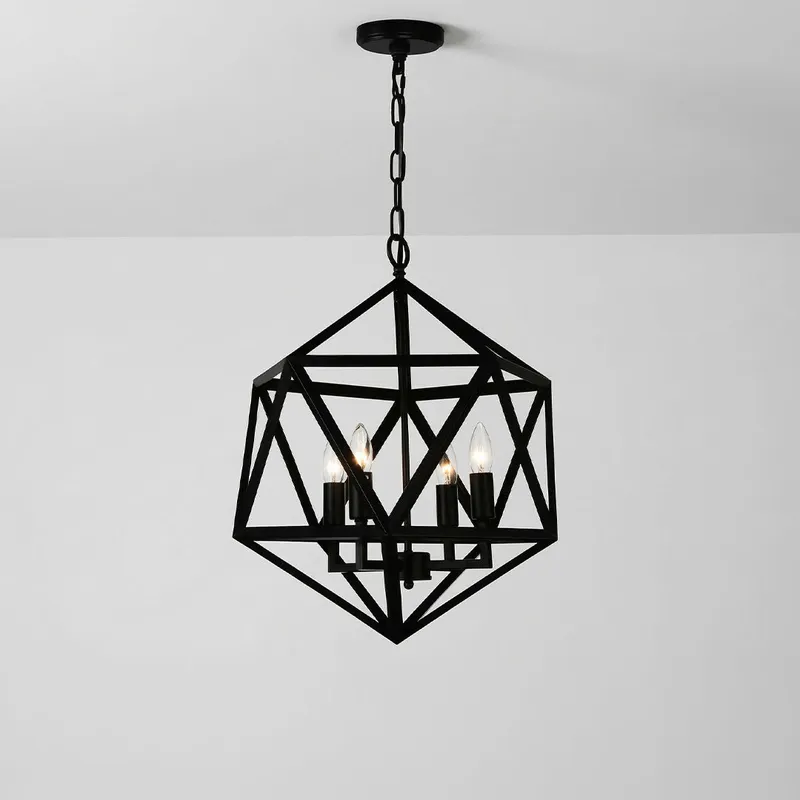 Amazon 4 Light Black Pendant Light — Modern Lights LED Pendant Lights 60.0W 