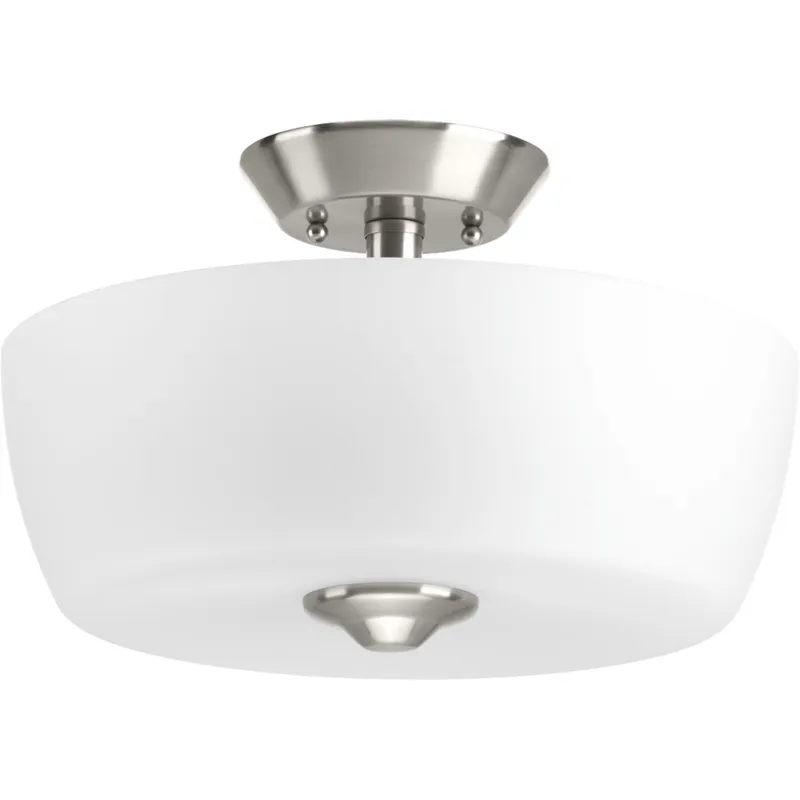 Leap Collection Two-Light 14" Semi-Flush Mount — Progress Lighting LED Post Top Lights  