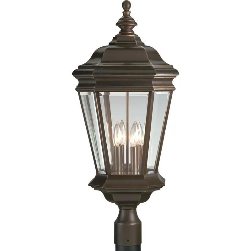 Crawford Collection Four-Light Post Lantern — Progress Lighting LED Lighting Controls  