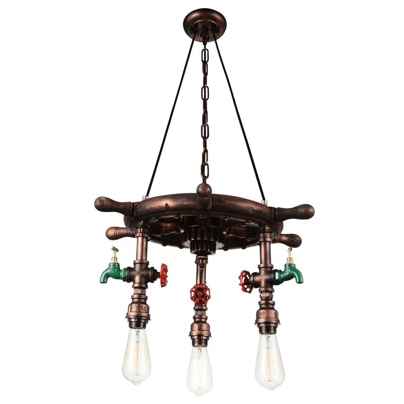 Manor 3 Light Down copper Chandelier — Modern Lights LED Pendant Lights 60.0W 