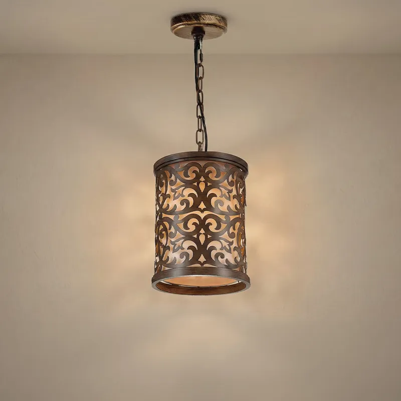 Nicole Brushed Mini Pendant Drum Light — Modern Lights LED Pendant Lights 60.0W 