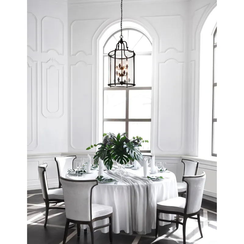 Desire 12 Light Bronze Chandelier Drum — Modern Lights LED Pendant Lights 60.0W 