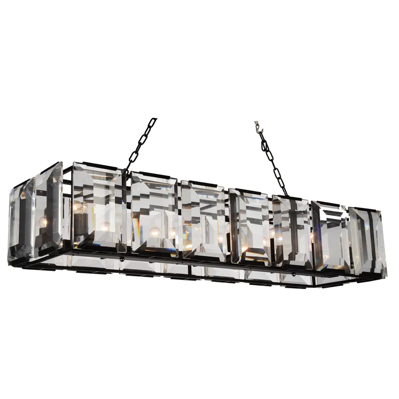 Jacquet 14 Light Black Chandelier — Modern Lights LED Pendant Lights 60.0W 