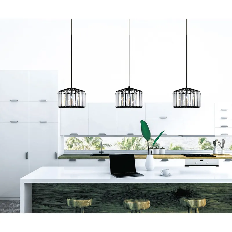 Alethia 1 Light Black Pendant — Modern Lights LED Pendant Lights 60.0W 