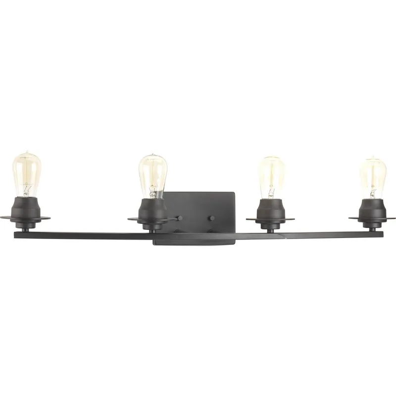 Debut Collection Four-Light Bath Vanity Light — Progress Lighting LED Wall Lights  