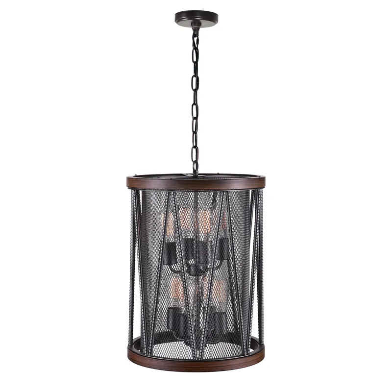 Parsh 8 Light Pewter Chandelier — Modern Lights LED Pendant Lights 60.0W 