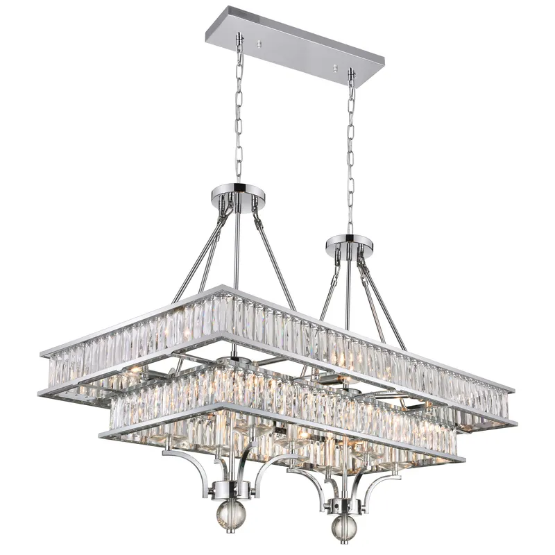 Shalia 16 Light Chrome Chandelier — Modern Lights LED Pendant Lights 60.0W 