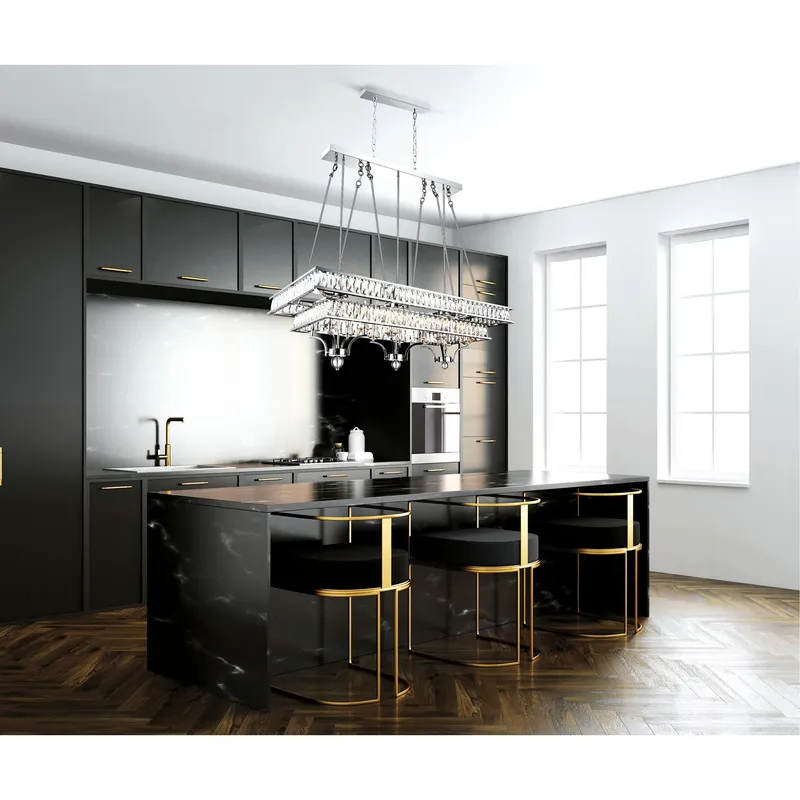 Shalia 20 Light Chrome Chandelier — Modern Lights LED Pendant Lights 60.0W 