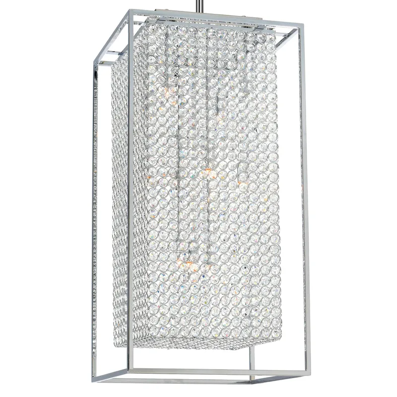 Cube 11 Light Chrome Chandelier — Modern Lights LED Pendant Lights 40.0W 