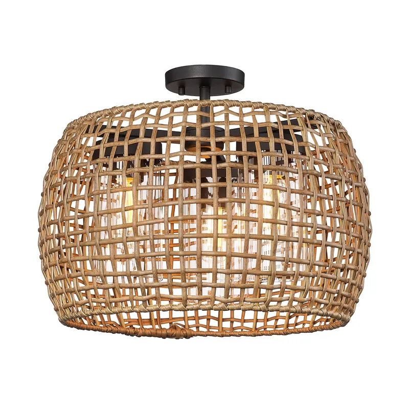 Golden Lighting Piper 3-light Outdoor Ceiling in Natural Black — Golden Lighting LED Ceiling Lights  