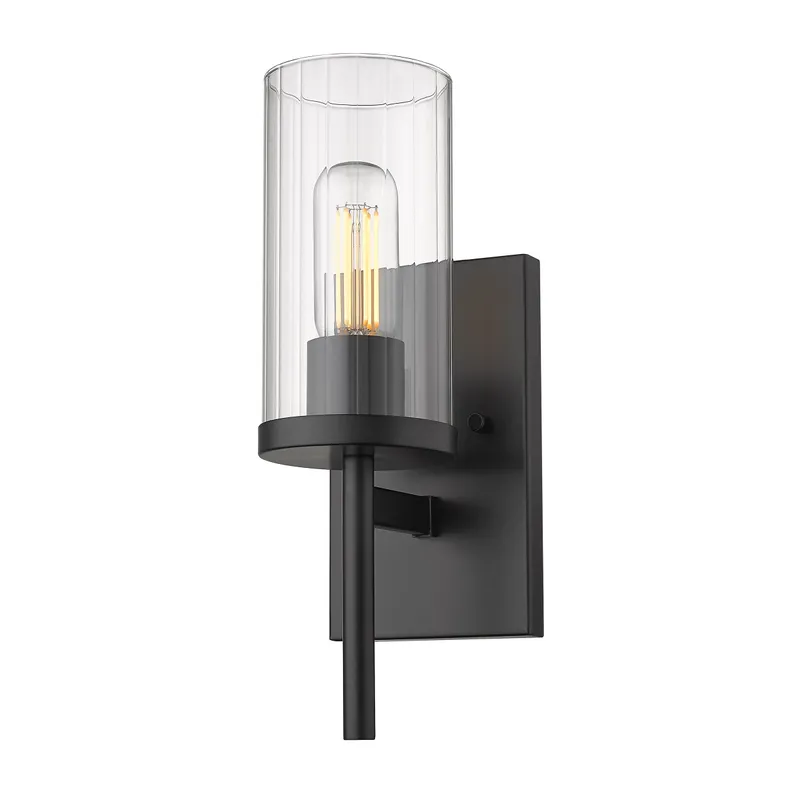 Golden Lighting Winslett 1-light Wall Sconce in Matte Black — Golden Lighting LED Wall Lights 1.0W 