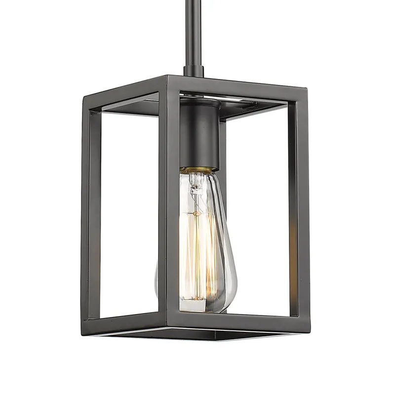 Golden Lighting Wesson 1-light Pendant in Matte Black — Golden Lighting LED Pendant Lights  