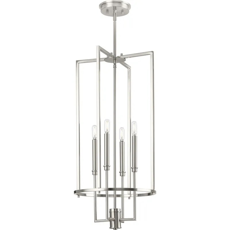 Elara Collection Four-Light Chandelier Foyer Light — Progress Lighting LED Landscape Lights  