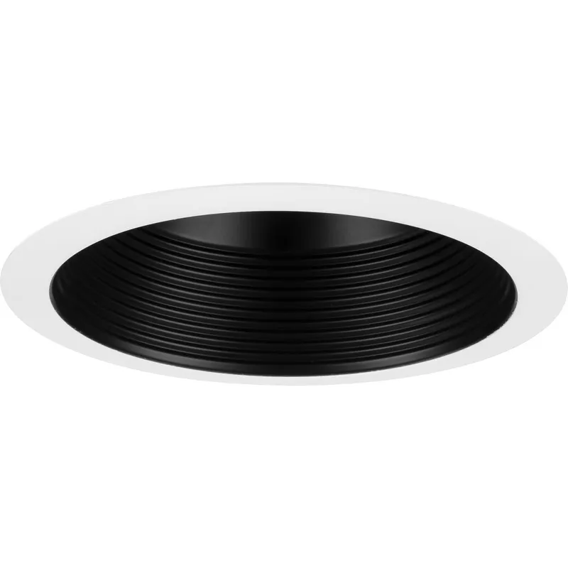 6" Recessed Step Baffle Trim for 6" Shallow Housing (P806S Series) — Progress Lighting LED Downlights  