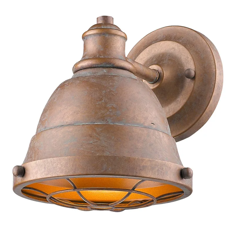 Golden Lighting Bartlett 1-light Vanity in Copper Patina — Golden Lighting LED Wall Lights  
