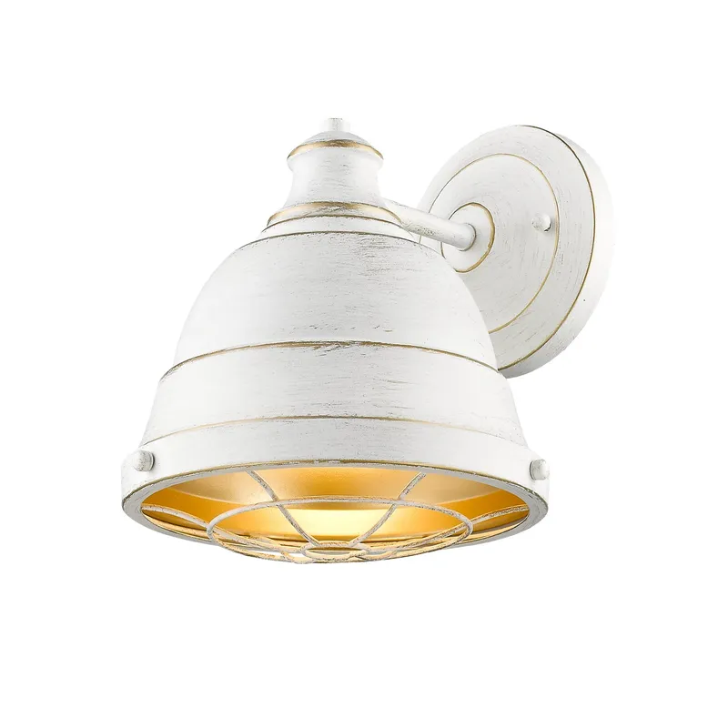 Golden Lighting Bartlett 1-light Wall Sconce in French White — Golden Lighting LED Wall Lights 1.0W 