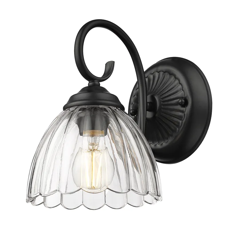 Golden Lighting Audra 1-light Wall Sconce in Matte Black — Golden Lighting LED Wall Lights 1.0W 