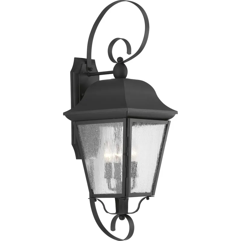 Kiawah Collection Three-Light Large Wall-Lantern — Progress Lighting LED Wall Lights  