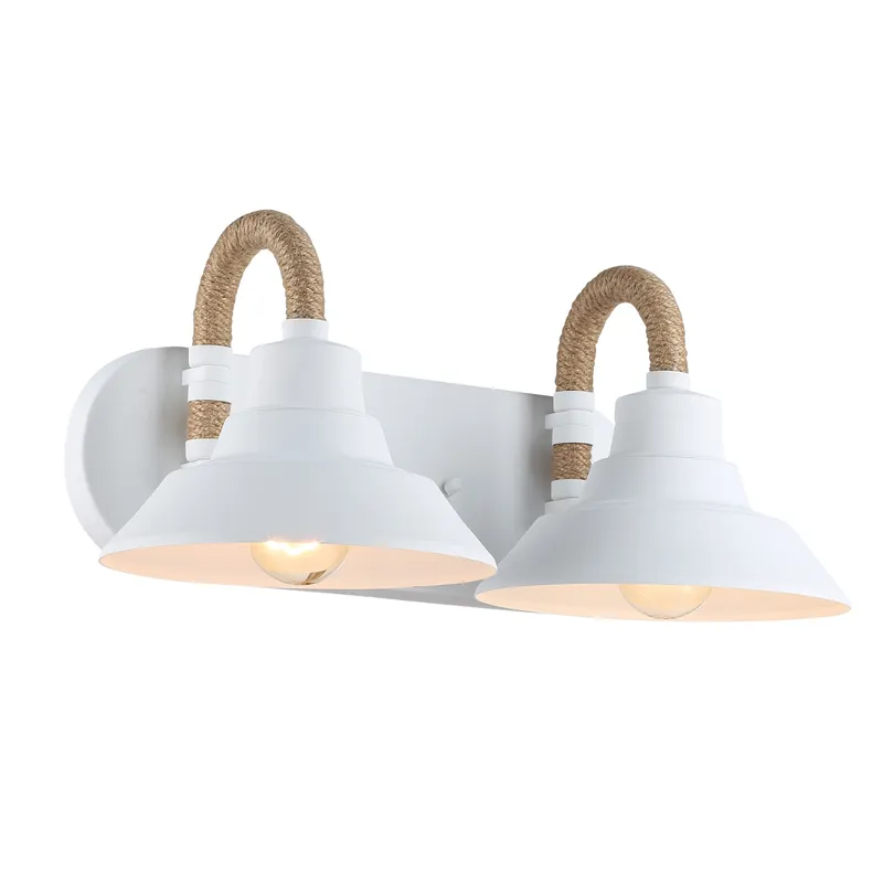 Golden Lighting Journey 2-light Vanity in Natural White — Golden Lighting LED Wall Lights  