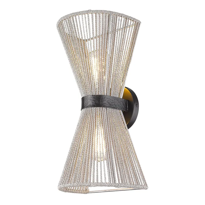 Golden Lighting Avon 2-light Wall Sconce in Matte Black — Golden Lighting LED Wall Lights 2.0W 
