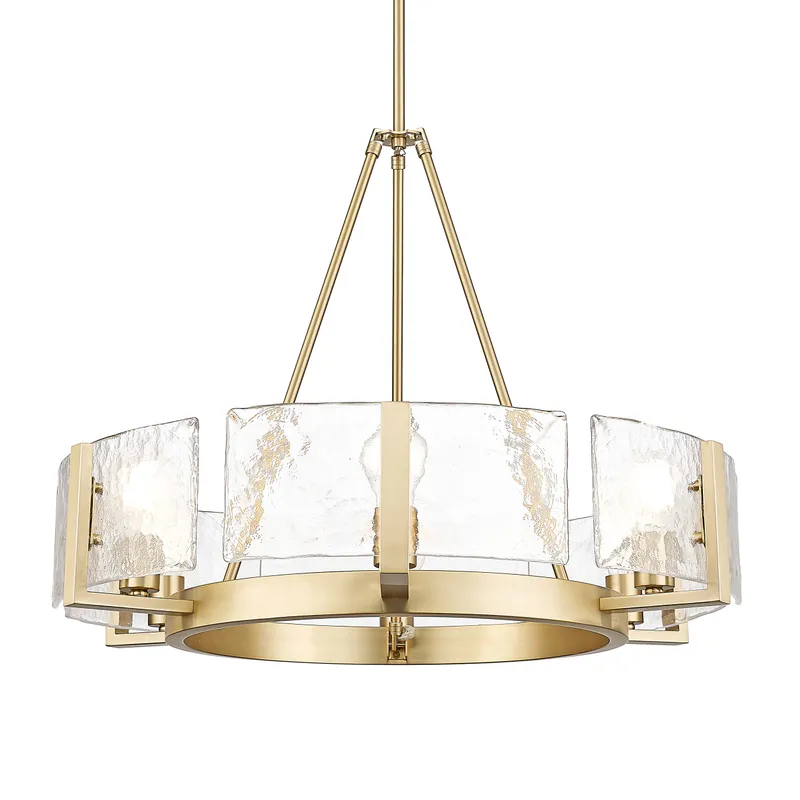 Aenon 6-light Chandelier in Brushed Champagne Brass — Golden Lighting LED Pendant Lights 60.0W 