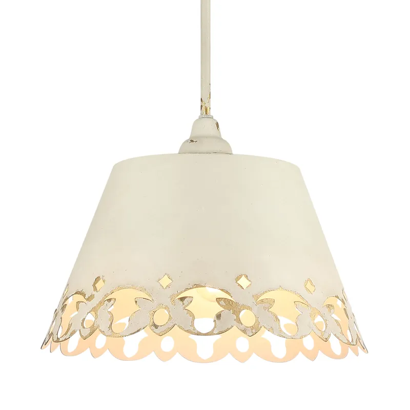 Eloise 3-light Pendant in Antique Ivory — Golden Lighting LED Pendant Lights  