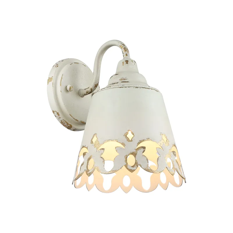 Eloise 1-light Vanity in Antique Ivory — Golden Lighting LED Wall Lights  