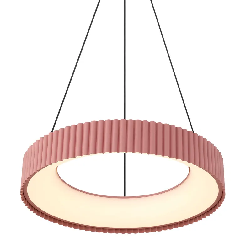Sashay Integrated LED 20" Pendant in Blush — Golden Lighting LED Pendant Lights  