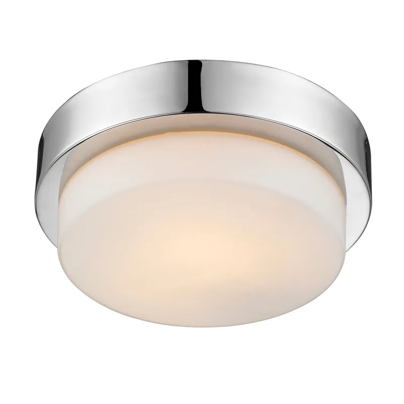 Morgon 1-light Flush Mount in Chrome — Golden Lighting LED Ceiling Lights  